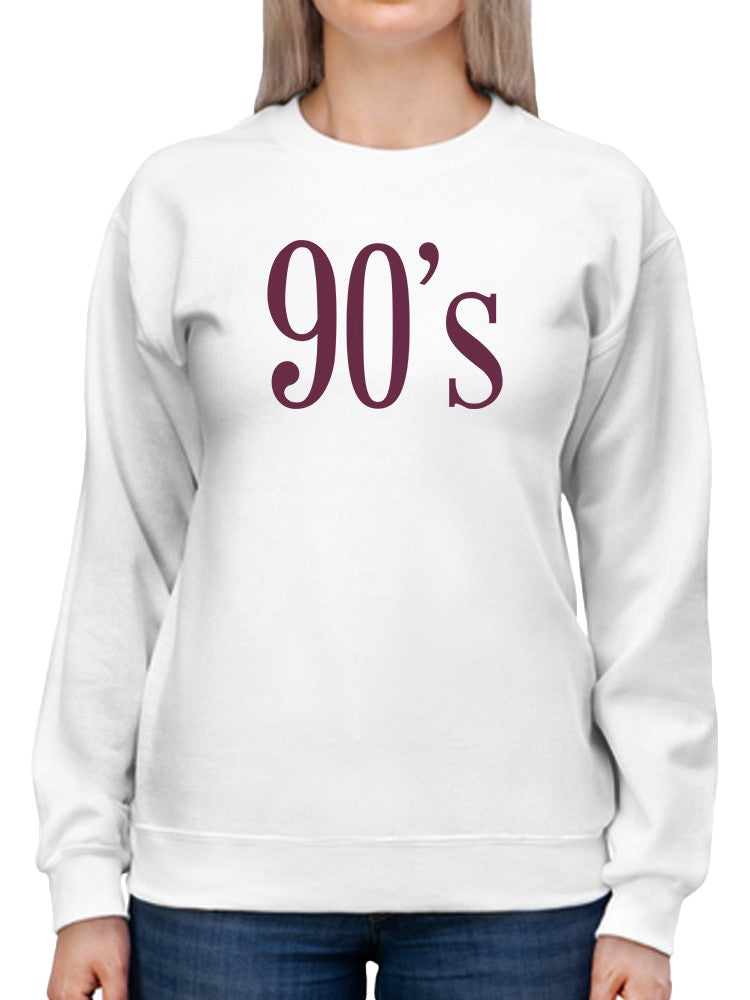 90's Burgundy Colored Title Sweatshirt Women's -GoatDeals Designs