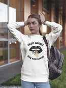 Black Glossy Lips With Mom Quote Sweatshirt Women's -GoatDeals Designs