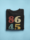 8645 Colored Numbers Sweatshirt Women's -GoatDeals Designs