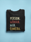 People Camera And Tv Go Vote Sweatshirt Women's -GoatDeals Designs