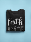 Inspiring Acronym Of Faith Sweatshirt Women's -GoatDeals Designs