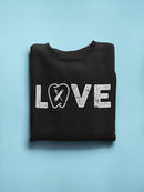 Love With A Tooth For O Sweatshirt Women's -GoatDeals Designs