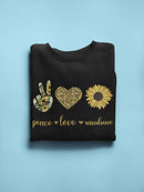 Peace Love And Sunshine Sweatshirt Women's -GoatDeals Designs