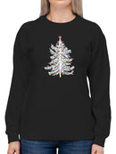 Pine Tree With Ornaments Sweatshirt Women's -GoatDeals Designs