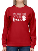 Here For The Boos Funny Design Sweatshirt Women's -GoatDeals Designs