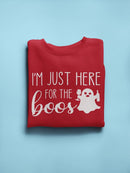 Here For The Boos Funny Design Sweatshirt Women's -GoatDeals Designs