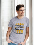 Beer Understands Me Tee Men's -GoatDeals Designs