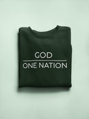 God, One Nation Sweatshirt Women's -GoatDeals Designs