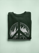 Peace Emblem And Landscape Sweatshirt Women's -GoatDeals Designs