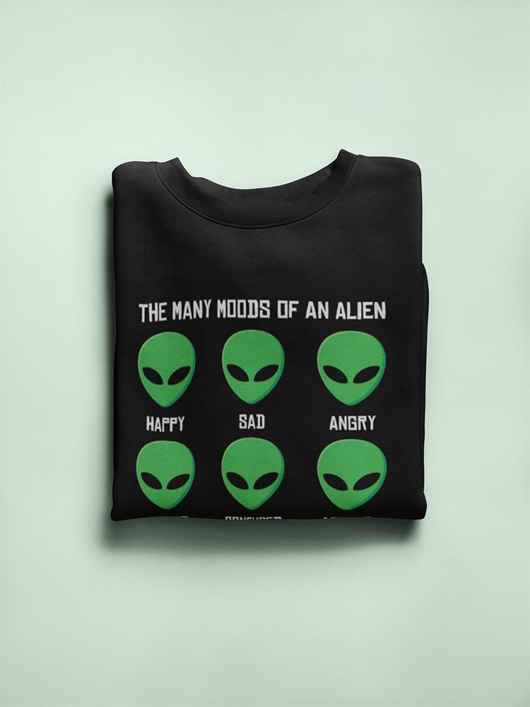 Funny Alien Moods Sweatshirt Women's -GoatDeals Designs