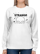 Strange Alien Graphic Sweatshirt Women's -GoatDeals Designs