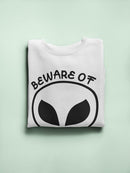 Beware Of The Humans Design Sweatshirt Women's -GoatDeals Designs