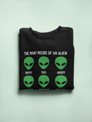 Alien Moods Graphic Sweatshirt Men's -GoatDeals Designs