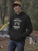 Best Grandpa In The World Slogan Hoodie Men's -GoatDeals Designs
