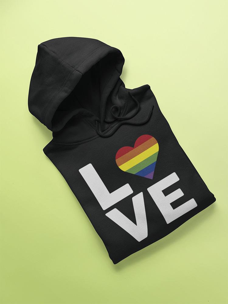 Love With Multicolor Heart Hoodie Men's -GoatDeals Designs