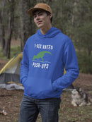 T-rex Hates Exercise Hoodie Men's -GoatDeals Designs