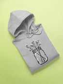 Glass Jar With Flowers Hoodie Women's -GoatDeals Designs