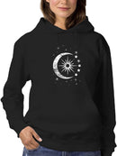 The Night With Sun And Stars Hoodie Women's -GoatDeals Designs