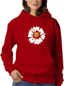Cute Daisy Flower Brushstyle Hoodie Women's -GoatDeals Designs