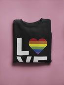 Love Colorful Heart Drawing Sweatshirt Men's -GoatDeals Designs
