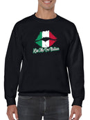 Kiss Me I'm Italian Quote Sweatshirt Men's -GoatDeals Designs