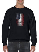 United States Flag Scratched Sweatshirt Men's -GoatDeals Designs