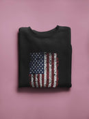 United States Flag Scratched Sweatshirt Men's -GoatDeals Designs