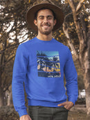 Summer Vibes Sunset Beach Sweatshirt Men's -GoatDeals Designs