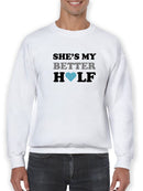 Romantic Couple Quote Sweatshirt Men's -GoatDeals Designs