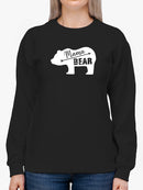 Mama Bear Outline Drawing Sweatshirt Women's -GoatDeals Designs