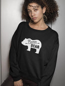 Mama Bear Outline Drawing Sweatshirt Women's -GoatDeals Designs