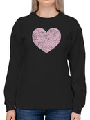 Heart With Little Black Dots Sweatshirt Women's -GoatDeals Designs