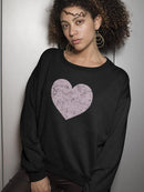 Heart With Little Black Dots Sweatshirt Women's -GoatDeals Designs