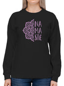 Namaste Mandala Pattern Sweatshirt Women's -GoatDeals Designs