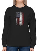 United States Flag Grunge Style Sweatshirt Women's -GoatDeals Designs