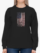 United States Flag Grunge Style Sweatshirt Women's -GoatDeals Designs