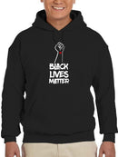 Blm Brush Style Quote Hoodie Men's -GoatDeals Designs