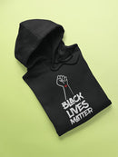 Blm Brushstroke Slogan Hoodie Women's -GoatDeals Designs