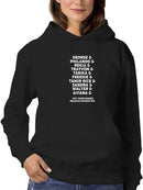 Say These Names Quote Hoodie Women's -GoatDeals Designs