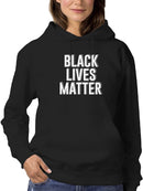 Blm Tagline Hoodie Women's -GoatDeals Designs