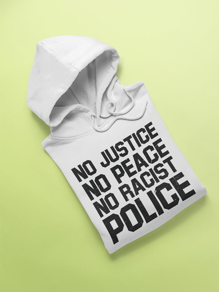 No Justice No Peace Slogan Hoodie Women's -GoatDeals Designs
