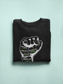 Raised Fist Drawing With Names Sweatshirt Men's -GoatDeals Designs