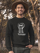 Raised Fist With Names Sketch Sweatshirt Men's -GoatDeals Designs