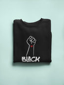 Blm With A Raised Fist Sweatshirt Men's -GoatDeals Designs
