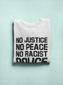 Asking For Justice Slogan Sweatshirt Women's -GoatDeals Designs