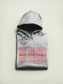 Wash Your Hands Repeated Pattern Hoodie Men's -GoatDeals Designs