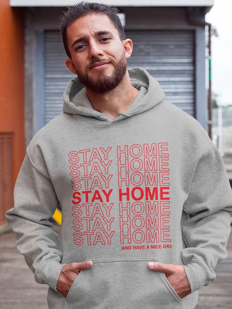 Stay Home Repeated Pattern Hoodie Men's -GoatDeals Designs