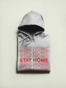 Stay Home Repeated Pattern Hoodie Men's -GoatDeals Designs
