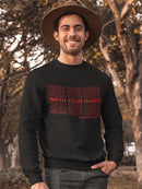 Wash Your Hands, Nice Day Sweatshirt Men's -GoatDeals Designs