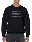 All My Base Are Belong To You. Sweatshirt Men's -GoatDeals Designs